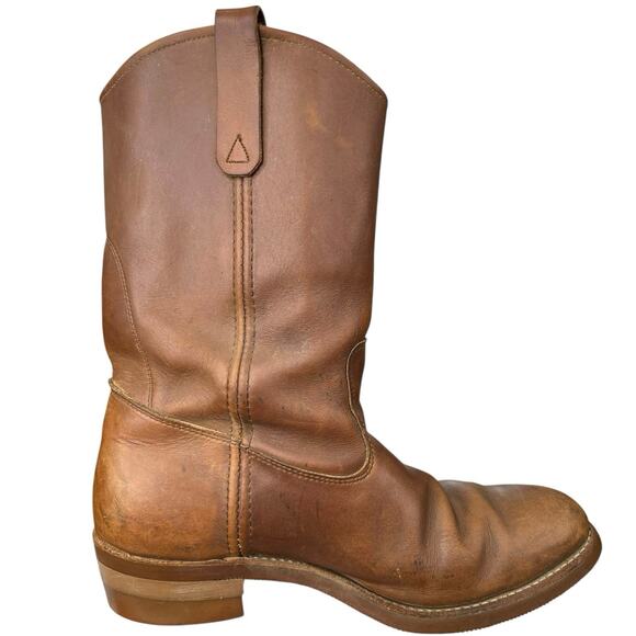 Vintage Chippewa Men’s Wellington Brown Leather Western Work Boot Size 9.5 EE - Picture 4 of 10